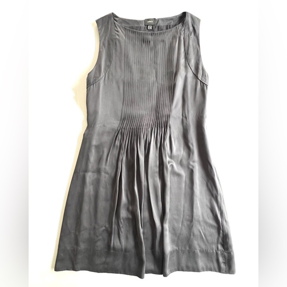 Mexx 100% Silk Pleated Sleeveless Dress with Tie Back Size 38 - Picture 9 of 10